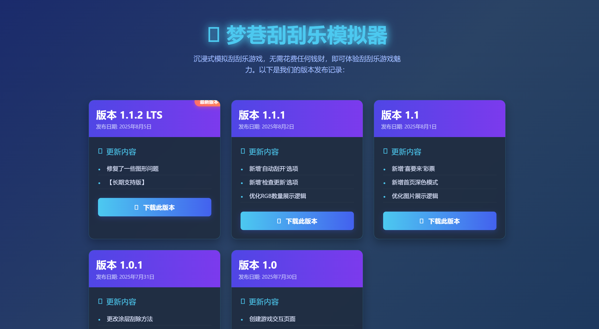 发布页截图